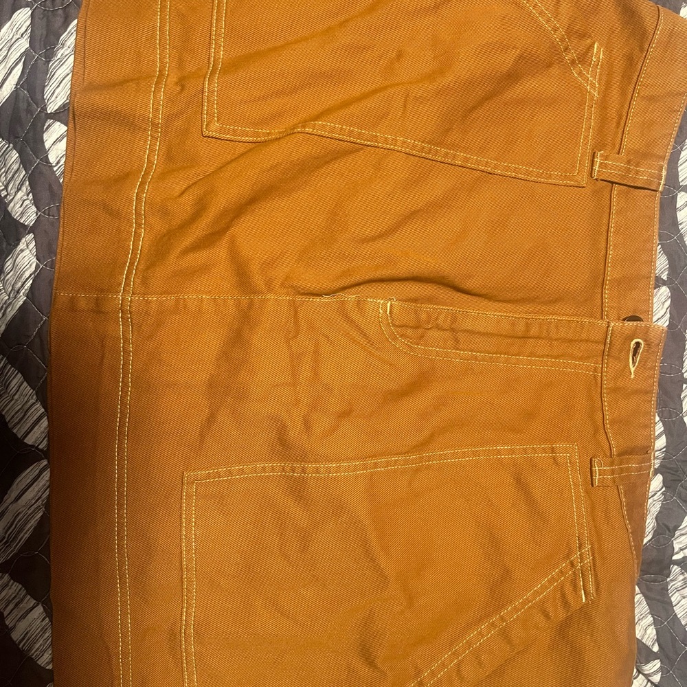 Orange Mini Skirt